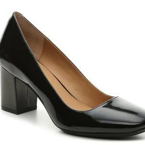 NEW Calvin Klein Cirilla Black Patent Pump size 8